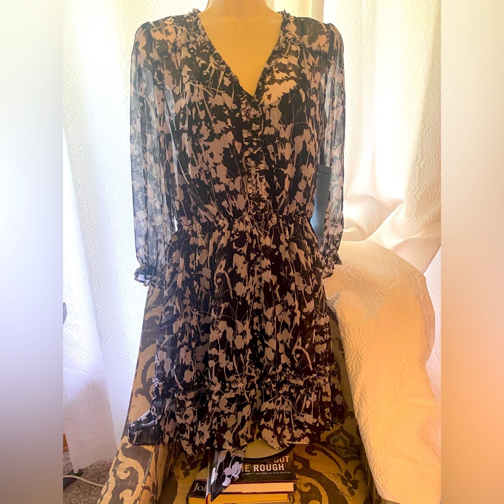 Simply Vera/Vera Wang sample dress, sz S, black/white